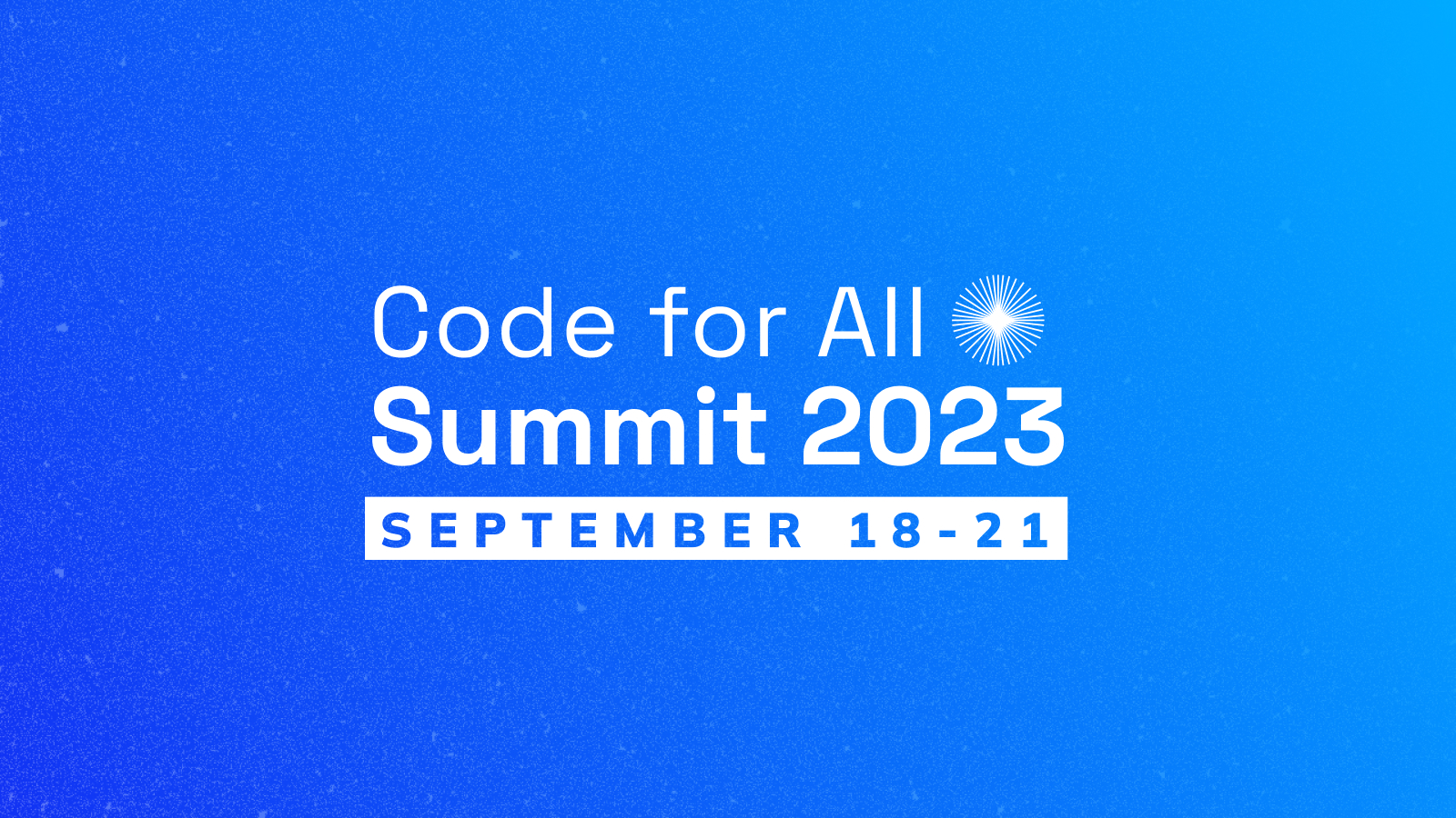Code for All Summit 2023